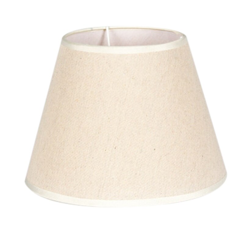 Abat-jour en toile de jute, petit abat-jour en tissu, abat-jour de lustre Empire à dos rigide