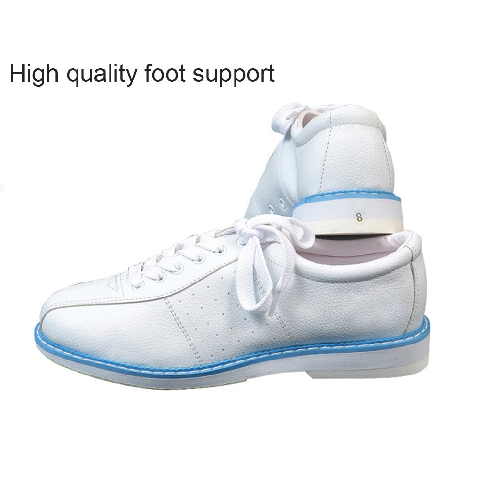 White Bowling Shoes for Men Women Unisex Sports Beginner Bowling Shoes Sneakers WHShopping