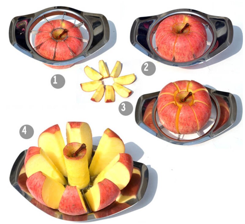 Daily necessities Stainless steel apple cutter Apple cored and sliced fruit divider tool
