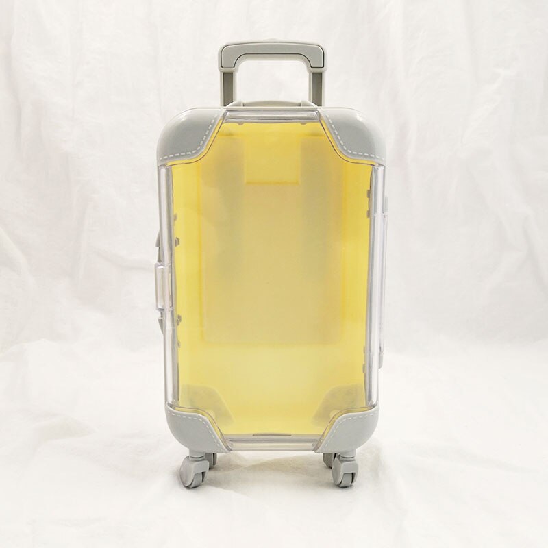 10 pièces faux cils boîte d'emballage rose bagages cils valise vison cils emballage moelleux et bouclé case vide: A