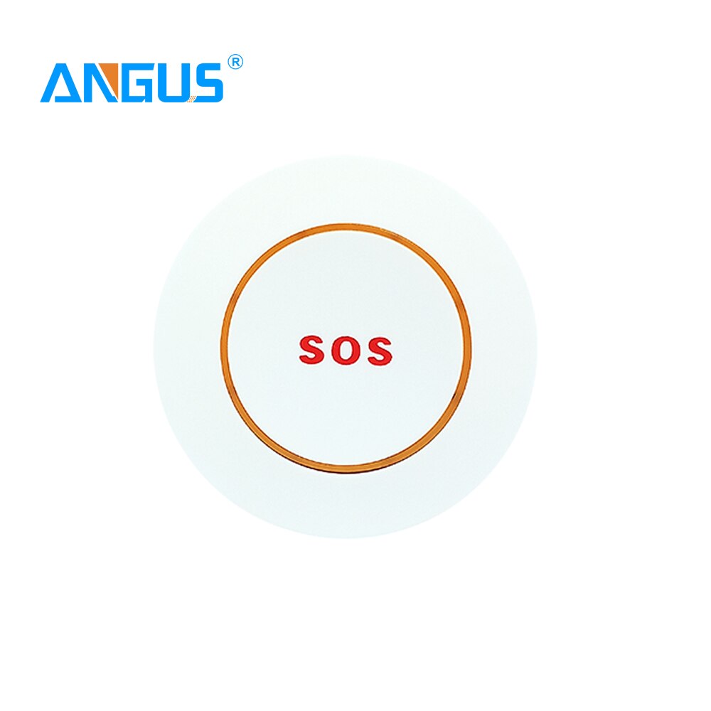 Angus trådløs sos-knap til nødsituationer smart call for help sikkerhed panik nødknap med 433 mhz hjem alarmsystem: 1 stk