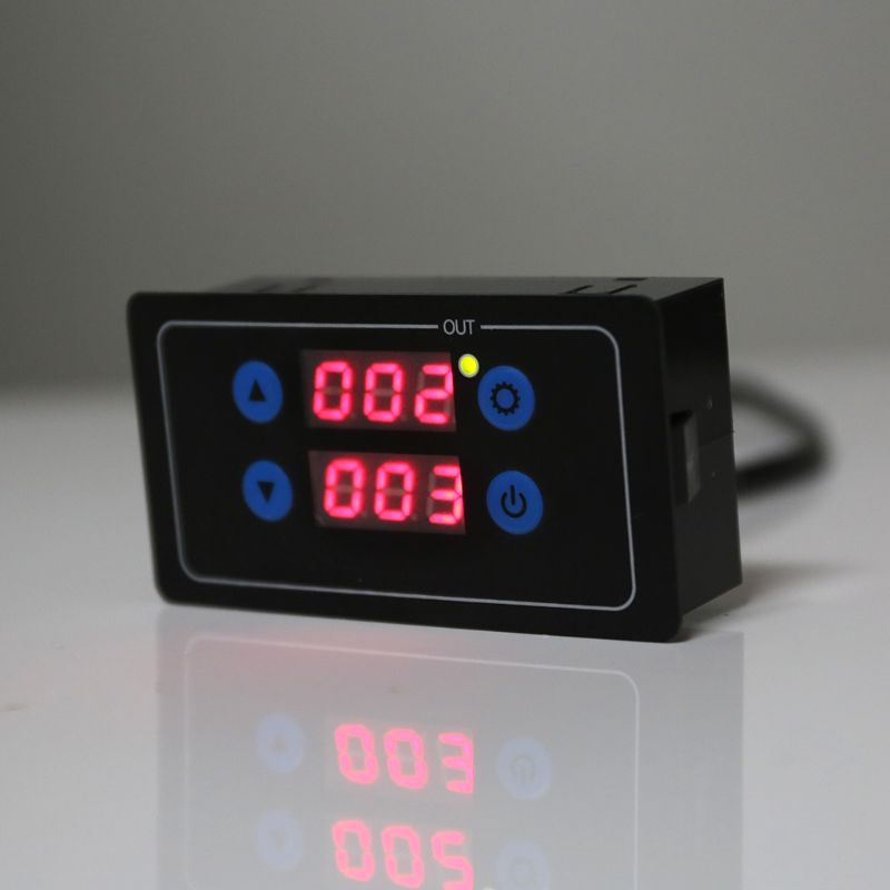 0.1s-999h afteltimer programmeerbare cyclusbesturingsmodule tijd-dagrelais dubbel display timerrelais 5v/12v/220v