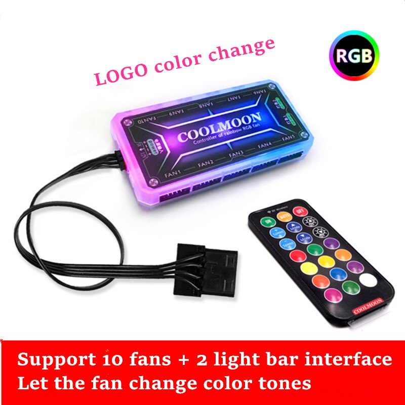 12 cmrgb kleuren dubbele ring polygoon computer licht led host box ventilator 5v magische kleuren waterkoelventilator