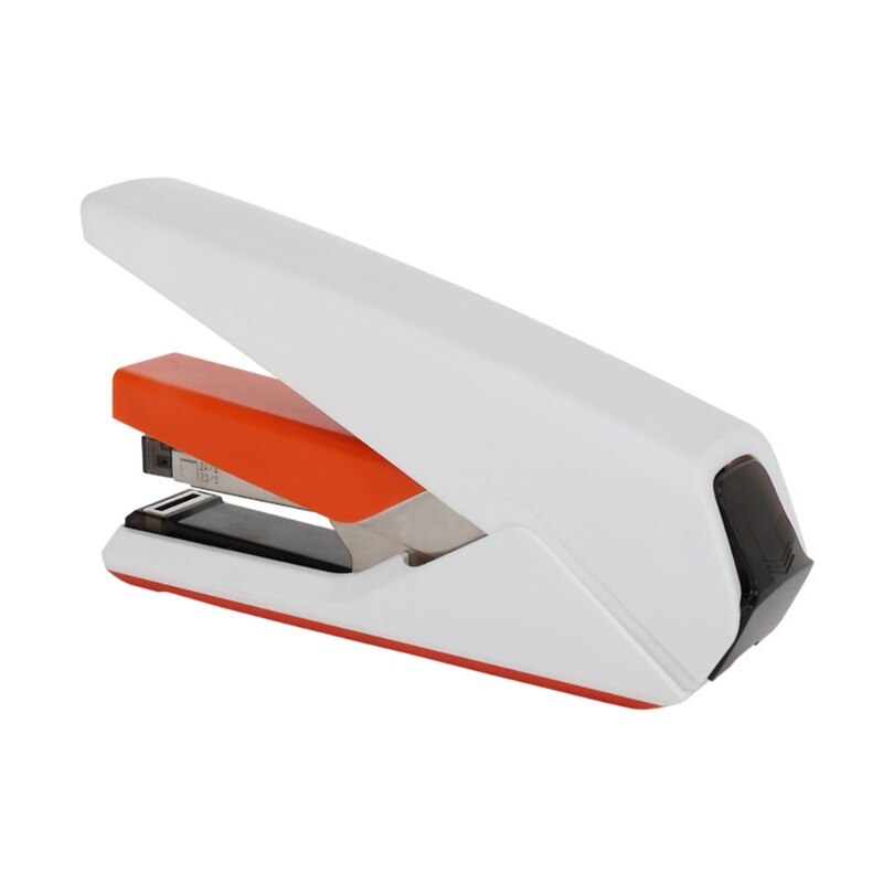 30 Sheets Effortless Heavy Duty Stapler Paper Book Binding Stapling Machine standard School Office Supplies Stationery: Orange