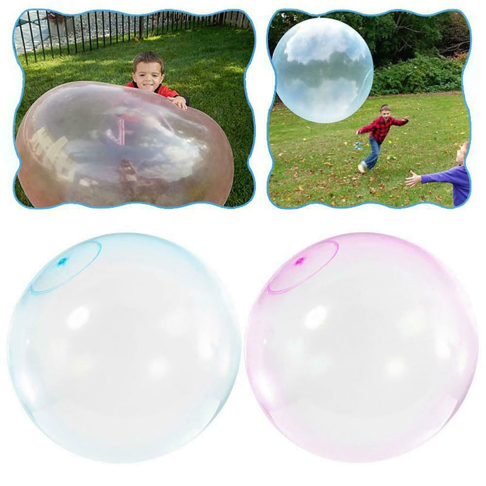 XL(120CM) Durable Bubble Ball Inflatable Fun Ball Amazing Tear-Resistant Super Wubble Bubble Ball Inflatable Outdoor Balls
