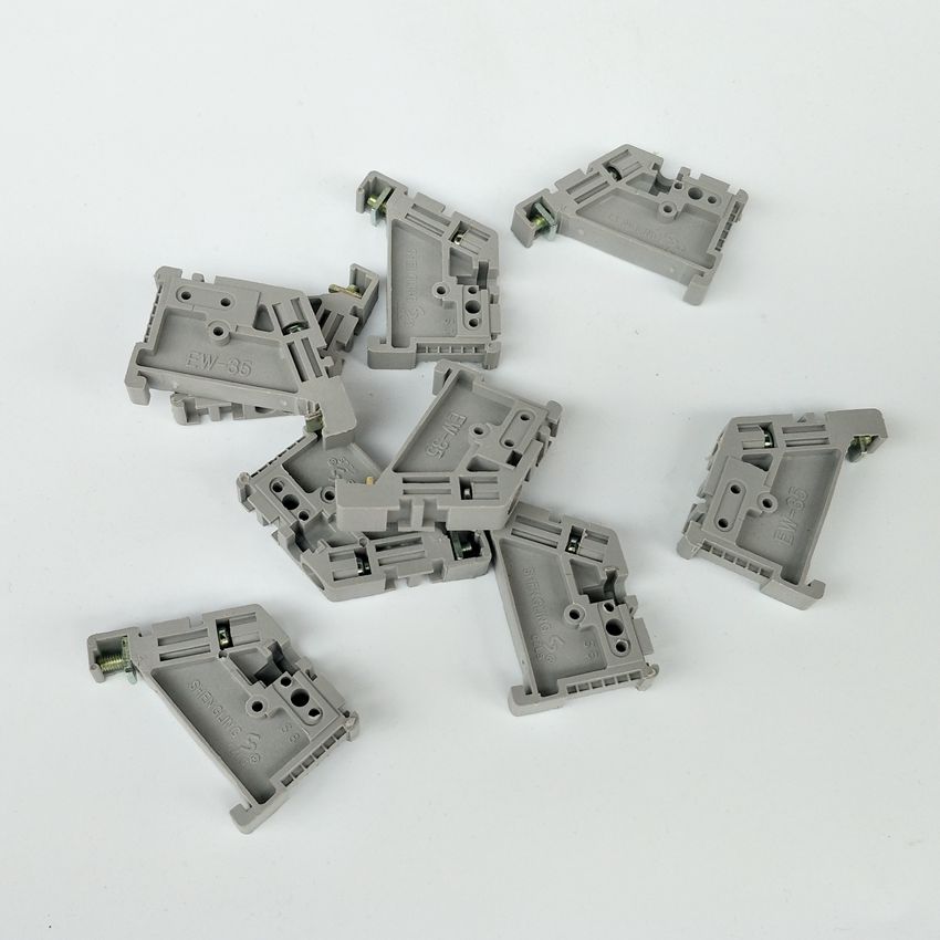 50Pcs/Lot EW-35 DIN Rail Terminal Block End Stopper