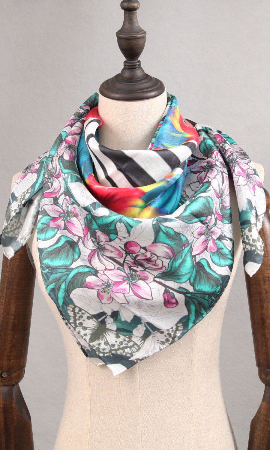 Silk twill scarf