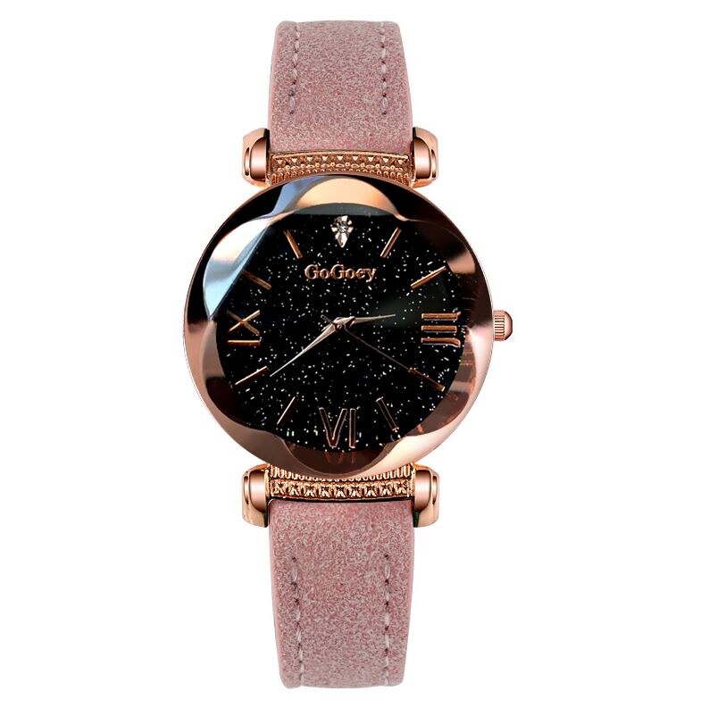 Vrouwen Horloges Gogoey Horloge vrouwen Dames Horloge Sterrenhemel Horloges Voor Vrouwen montre femme reloj mujer horloges vrouwen: Roze