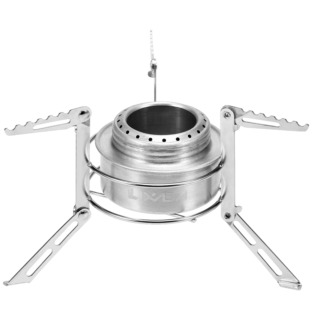 CORHAD Aluminum Camping Stove Windscreen - Foldable, Adjustable Panels With Drawstring Bag (26.33x5.31in)