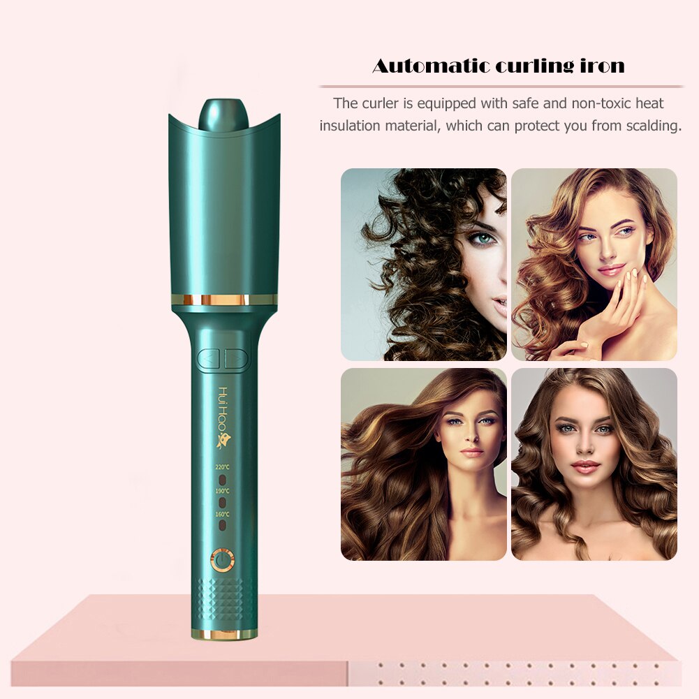 Rose Buis Spiraal Automatische Elektrische Keramische Roterende Haar Krultang Waver Curler Curling Quick Haar Stylereu