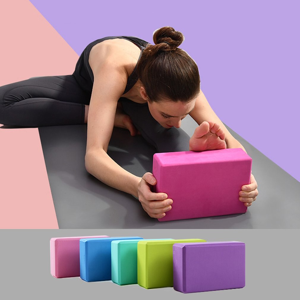 Fitness Pilates femme haute densité anti-dérapant EVA Fitness entraînement brique blocs Stretch ceinture Yoga renforcer