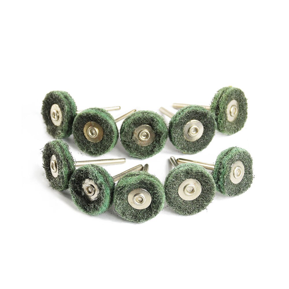 Almohadilla abrasiva para estropajo de fibra de nailon, cabezal de lijado de 1 "y 25mm para Dremel, juego de 40 Uds. De cepillo de cuatro colores, 10 Uds.