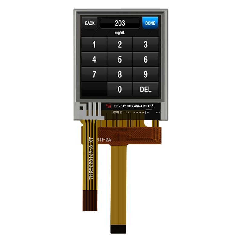 Pantalla táctil TFT Asv de 1,45 pulgadas, Panel táctil resistivo SPI ST7735S, permite al cliente DIY