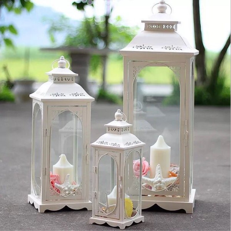 Europäischen Schmiedeeisen Wind Lampe Leuchter Hochzeit Requisiten Hochzeit Pre-funktion Bereich Dekoration Retro Laterne Hochzeit Laterne