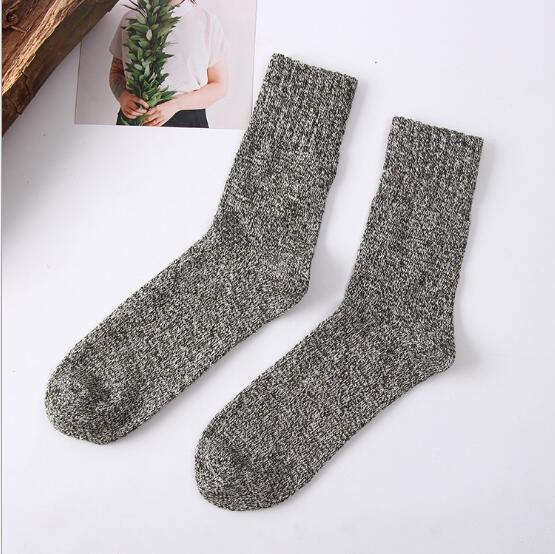 10 par/parti herre uldsokker casual calcetines hombre tykke lange sokker vinter varme sokker han: Mørkegrøn