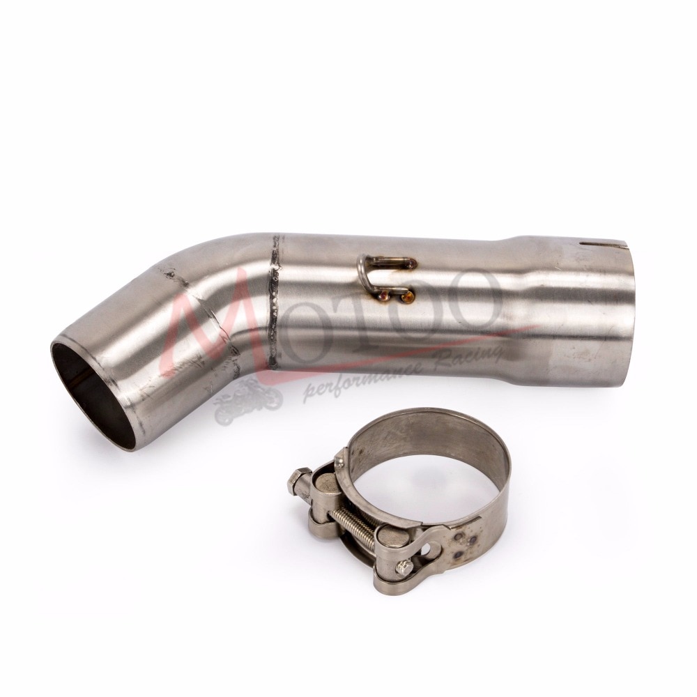 Motoo-51mm Motorfiets Uitlaat Pijp Midden Pijp Connector Link Pijp Tube Voor Yamaha FZ8 FZ800