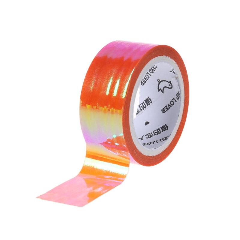 5m Rhythmic Gymnastics Decoration Holographic RG Prismatic Glitter Tape Hoops Stick