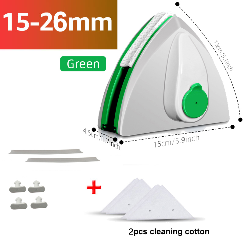 Dobbeltsidet magnetisk vinduesrenser automatisk dræningsvisker glasvinduesvasker husholdningsrengøringsværktøj til vinduesvask: Lavendel