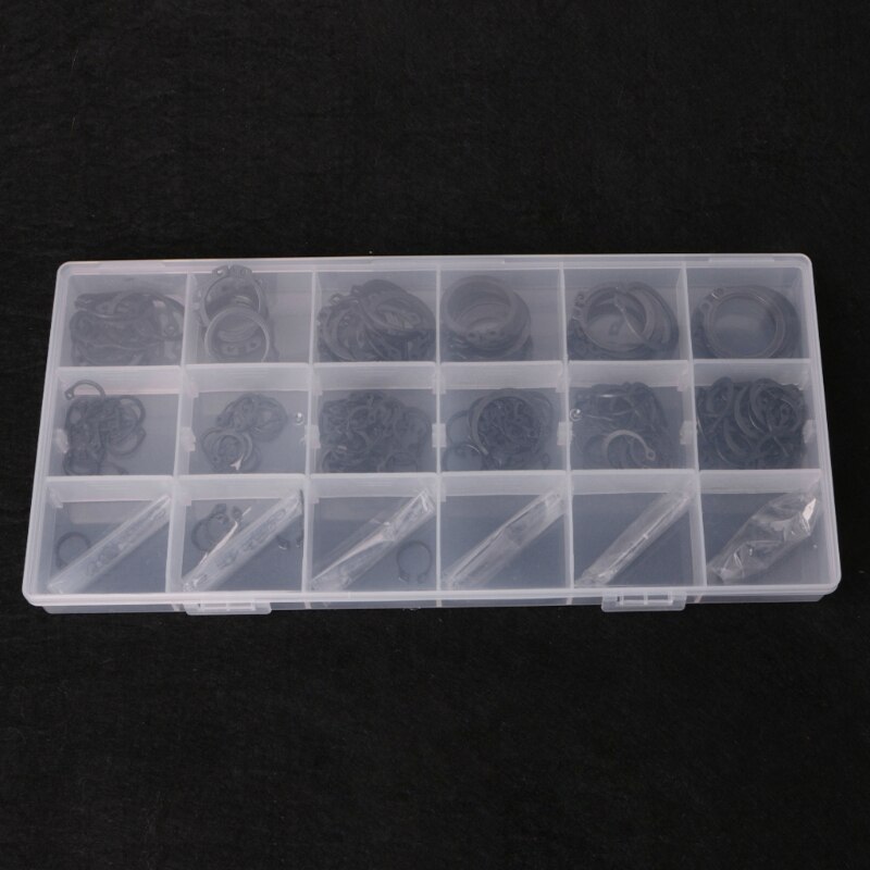 300 PCS Circlip Set External Retaining Cir Clip Circlips Snap Ring Assortment