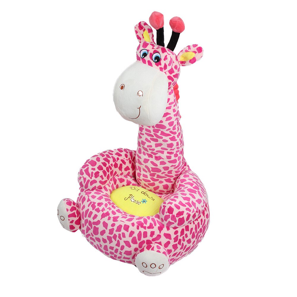 Baby sofa sæde søde tegneserie børn lille sæde sofa stol giraf plys legetøj sofa sæder til drenge piger 3 farver