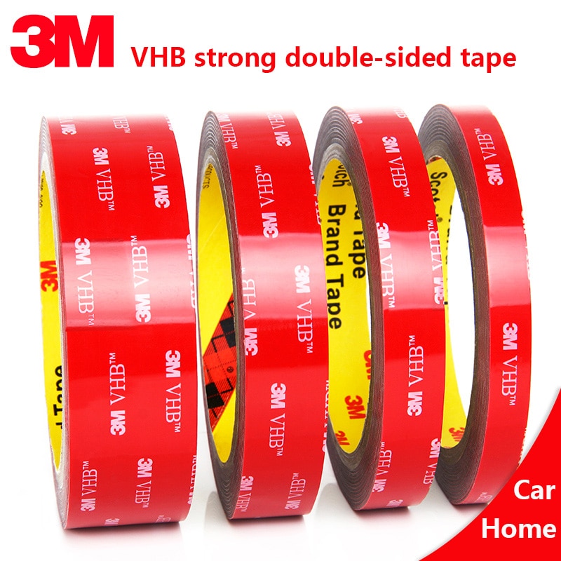 3Meters/Roll Car Double-Sided Adhesive Tape 3M VHB Strong Fixed Foam Non-Marking Tape For Car Width 6 8 10 12 15 20 30 40 50mm