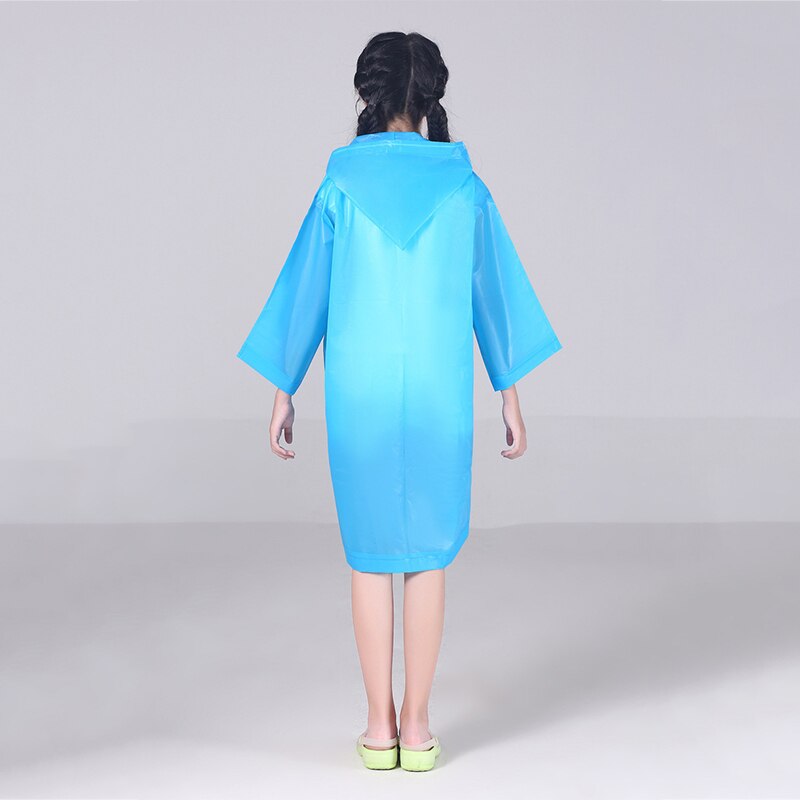 EVA Enfants Imperméable Poncho de Pluie Couverture Filles Garçons Vêtements De Pluie Imperméables À L'eau Manteaux Jetables Transparents Imperméables Enfants Manteau