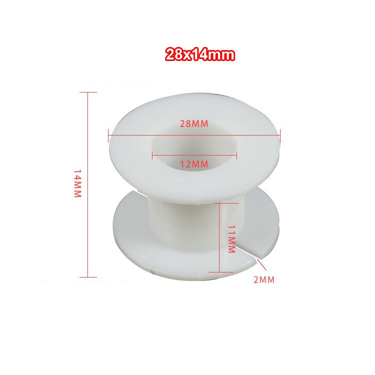 2pcs Round Inductor Winding Frame Amplifier Crossover Bobbin Wire Coil Thickened Inductance Skeleton #White: 28x14mm