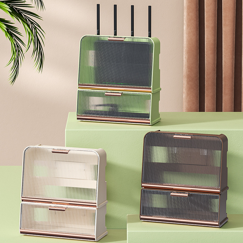 Estante para enrutador Wifi inalámbrico, caja de almacenamiento para colgar en la pared, soporte de alimentación para cables, organizador, tablero de enchufe, caja de almacenamiento