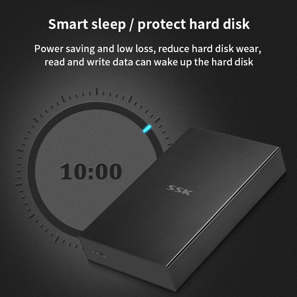 Ssk 3.5 Inch Externe Hdd Case Usb 3.0 Harde Schijf Behuizing Sata Naar Usb Hard Disk Box Externe Harde Schijf case