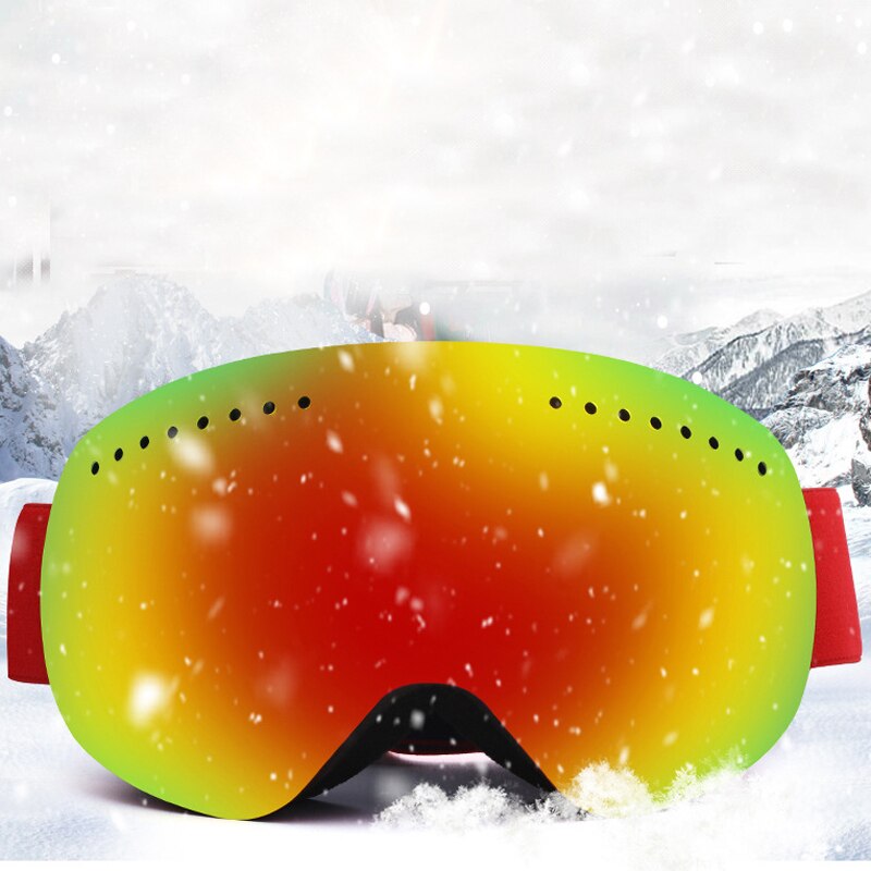 Anti-fog UV400 Snowboard Goggles Ski Goggles with Magnetic Double Layer Polarized Lens Skiing Men Women Ski Glasses Eyewear