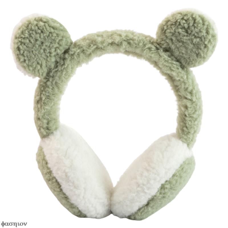 Couvre-oreilles en polaire unisexe, Protection contre le froid, casque de ski en plein air, patinage, Kawaii, ours en peluche, bandeau thermique pour fête