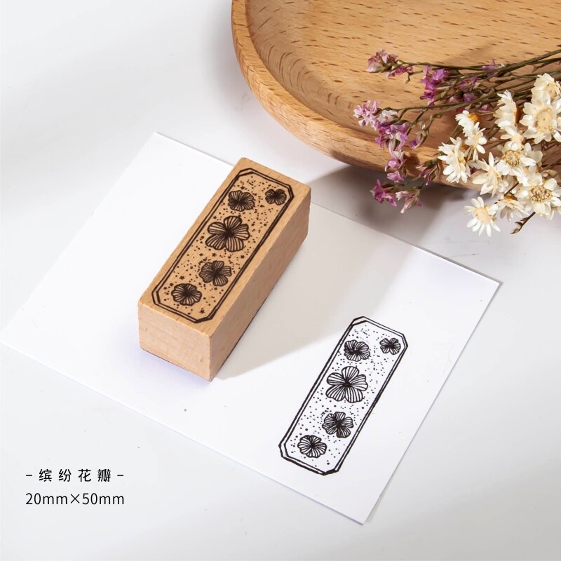 Sellos de goma madera Vintage, sello de caucho para manualidades, para hacer tarjetas, álbum de recortes: B