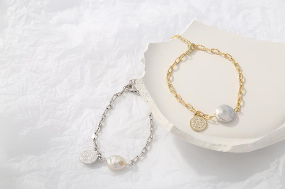 Yhpup naturel perles Portrait chaîne Bracelet Bracelet été bijoux pour femmes à la bijoux accessoires