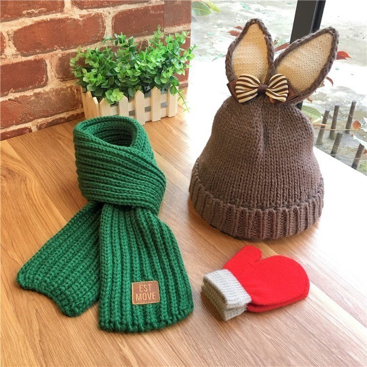The South Korean little Girl winter winter hat