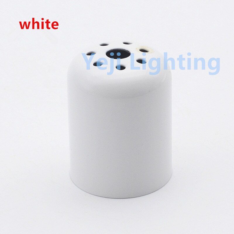 E27 lamp cup E27 socket lamp holder cover cap jacket cover cup retro led pendant light lamp base fittings lighting accessories: white