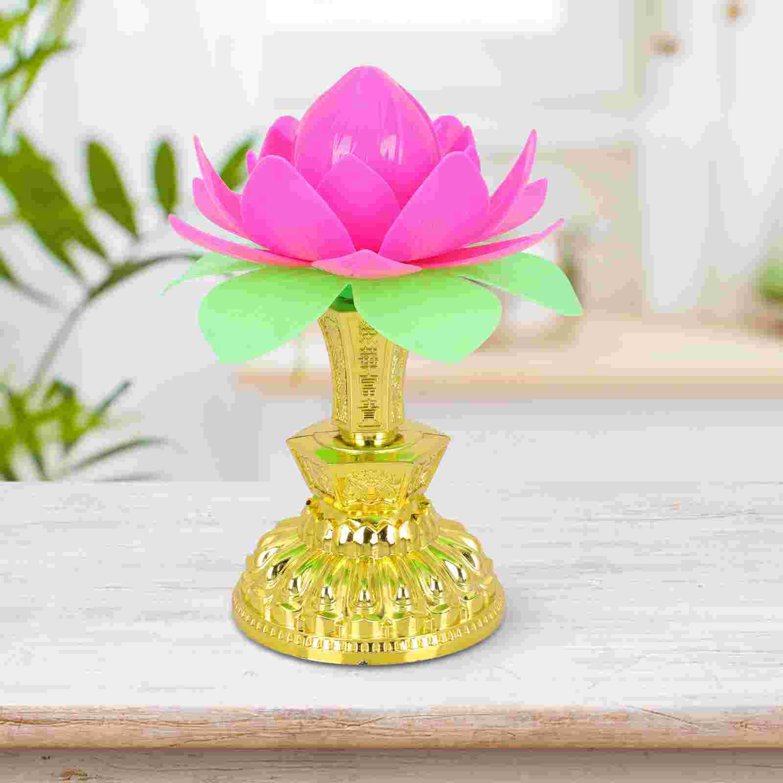Led Lotus Lamp Tafelblad Bloem Lotus Licht Home Led Hall Lotus Lamp
