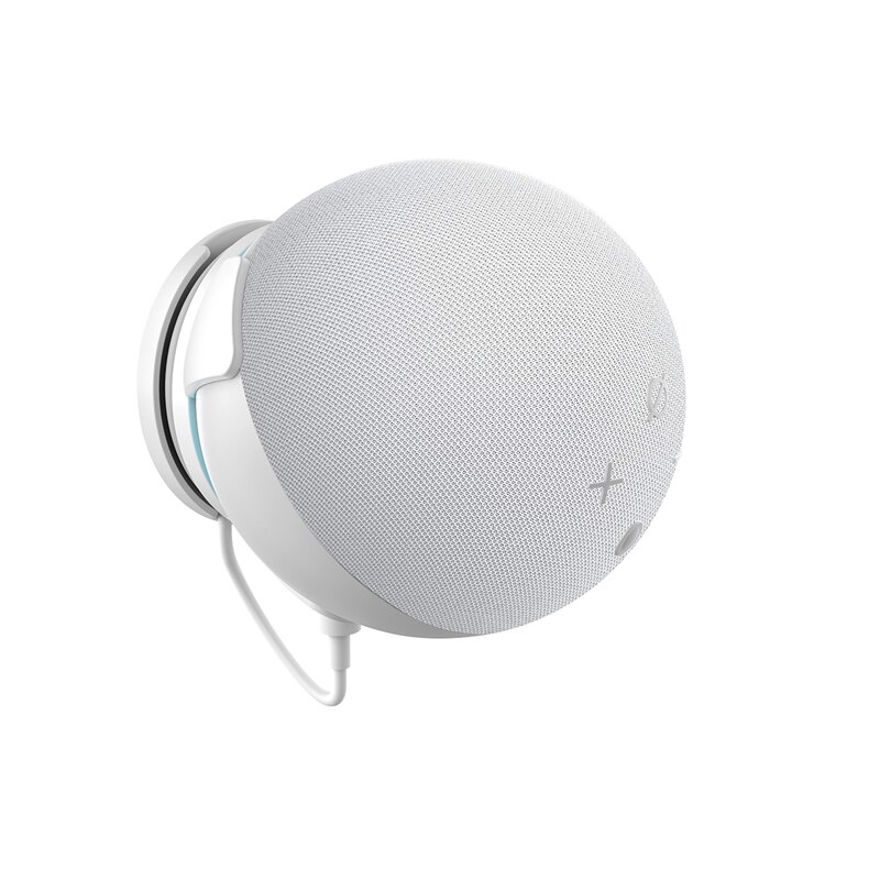 LINGYOU-colgador de montaje en pared para Alexa Echo Dot de 4ª y 5ª generación, accesorios de ahorro de espacio en dormitorio, cocina y baño: Rojo rosado /  Opción 2
