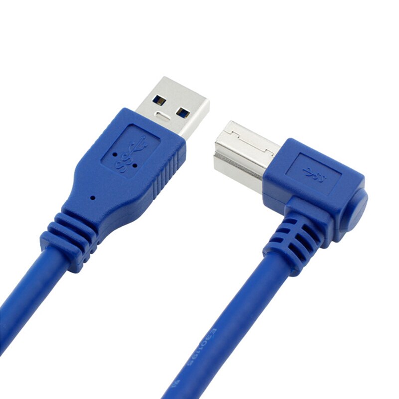 USB 3.0 A Male to USB 3.0 B Type Male BM Extension Printer Wire Cable USB3.0 Cable elbow 90 degrees