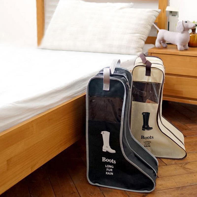Schoen Pocket 2 Maat Geval Korea Stijl Rits Reizen Boot Cover Boot Opbergtas Pouch Zichtbaar Venster Stofdicht Praktische Draagbare