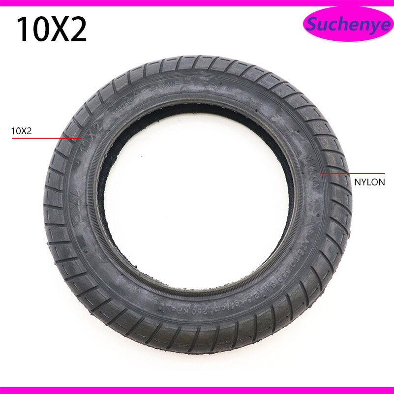 Neumático de inflado para patinete eléctrico Xiaomi M365 Pro, piezas modificadas, 10 pulgadas, 10x2, exterior e interior