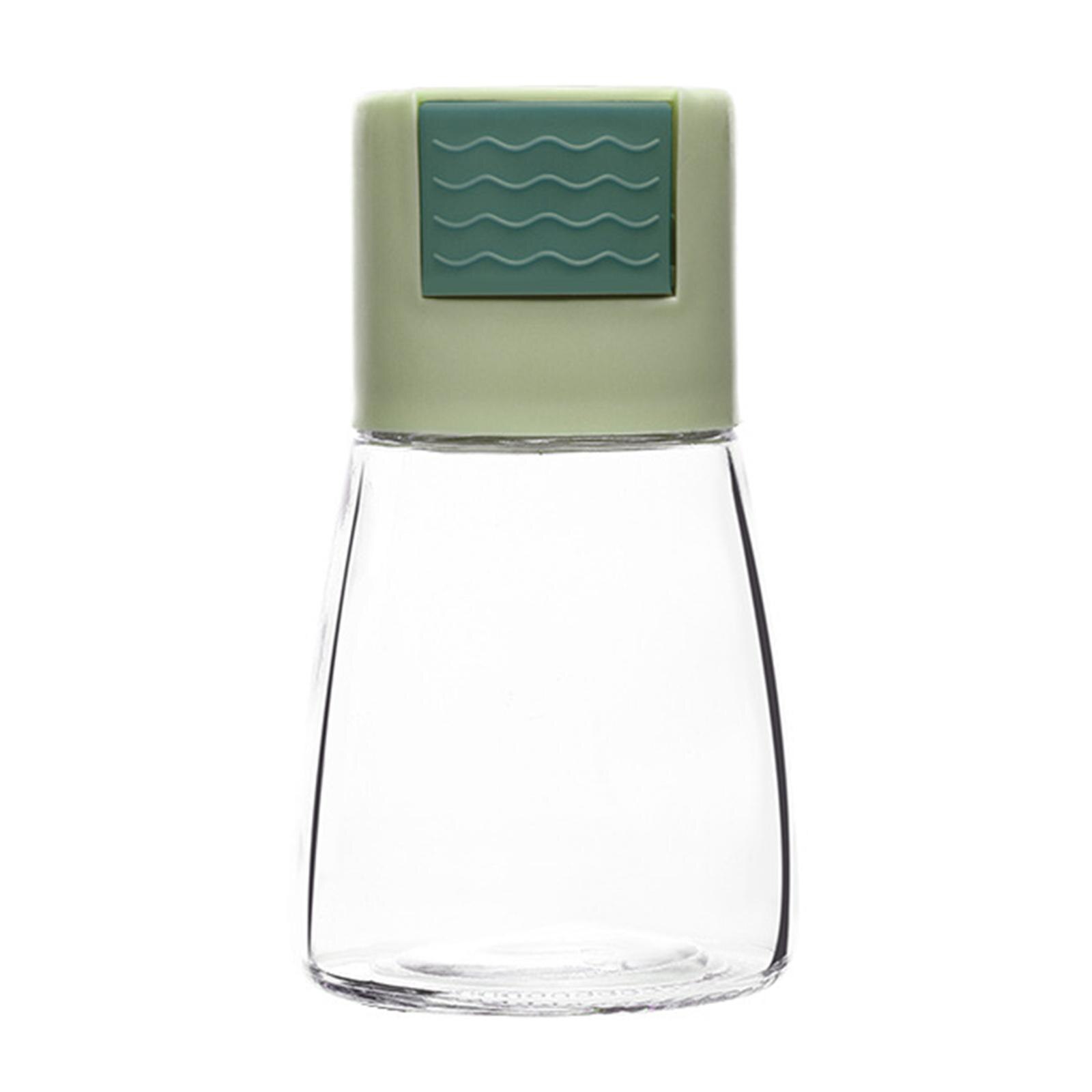 Conteneur à épices multi-usages, Type bouteille de sel quantitatif, pour la friture de la cuisine à la maison: green