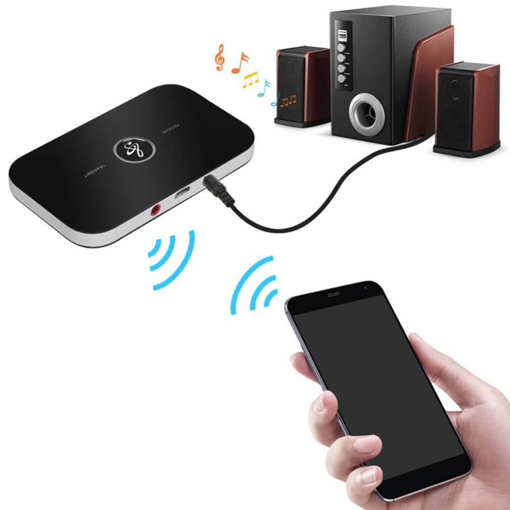 Bluetooth 5.0 audio-transmitter/receiver 2 in 1 3.5mm klinken-rca-stereo-musik-adapter) für auto, kopfhörer, lautsprecher, tv und pc