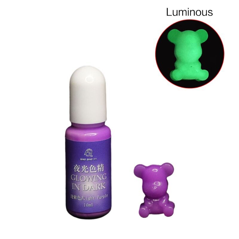 Lysende flytende pigment håndlaget ab lim uv epoxy mold filler håndverk smykker gjør diy toning materiale: 63