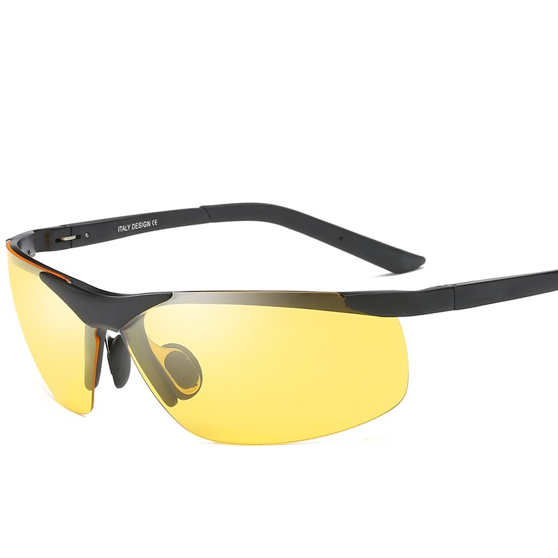 YSO-gafas de visión nocturna polarizadas para hombre, montura de aluminio y magnesio, gafas antideslumbrantes para conducción de coche, 6806: Default Title