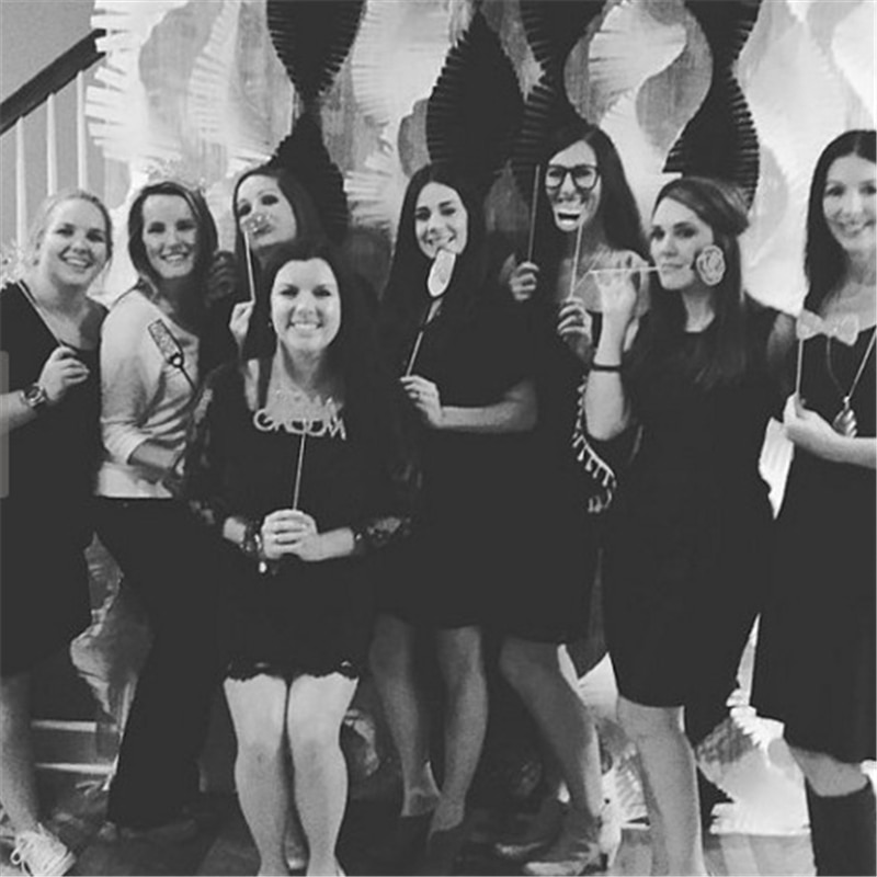 Photo Booth Prop NewHot 31PCS Funny Photo Booth Props Hoed Snor Op EEN Stok Bruiloft Gunsten Verjaardag partij Decoratie