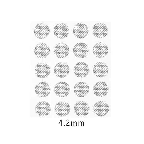 Earphone Dustproof Net 4mm 4.2mm 4.7mm 5mm Mesh Net DIY Filter In-ear Headphones Anti-dust Protector Covers Earphone Accessories: BROWN