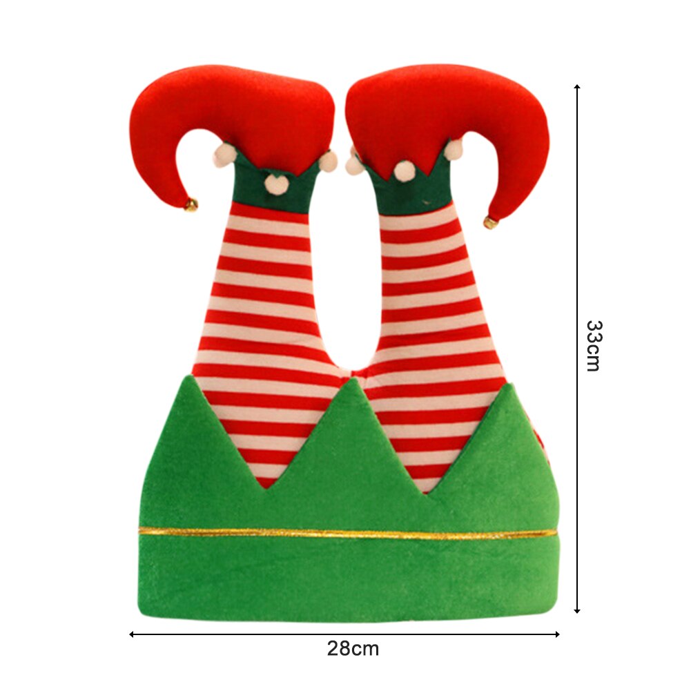 Sombrero de Navidad con patas de payaso para niños, gorro de franela de Gorro de Navidad para de adultos, para Festival, Año , decorativo para el hogar