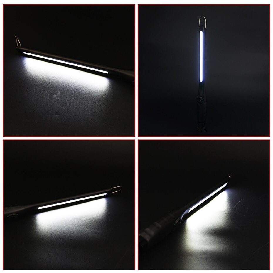ANYIGE 800 Lumens Stepless Dimming COB LED Portable Work Lights USB Rechargeable Slim and Folding Lantern with Magnet Night Lamp