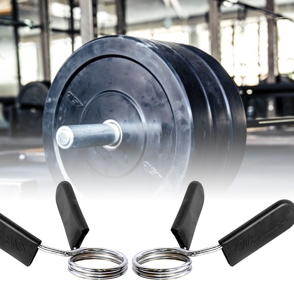 Abrazaderas de barra de pesas de 25mm-30mm, Clips de barra de mancuernas, cierres de resorte de peso, resorte de bloqueo de barra de pesas de gimnasio