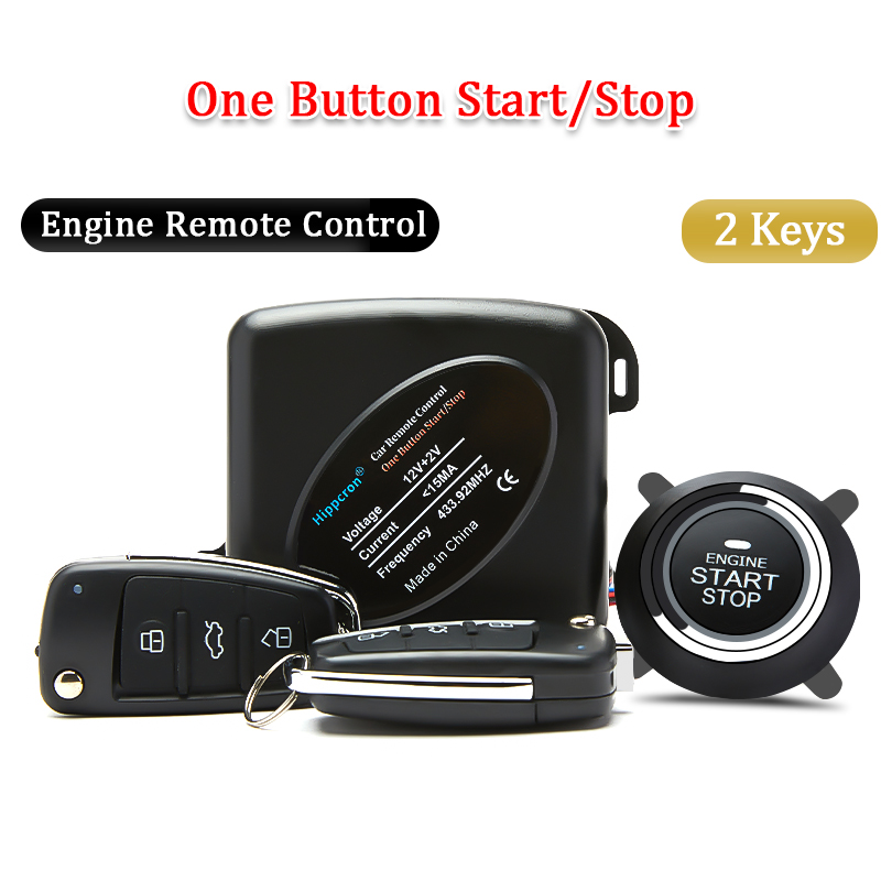 Auto Alarm Fernbedienung PKE Auto Keyless Eintrag Motor- Anfang Alarm System drücken Taste Fernbedienung Anlasser halt Auto